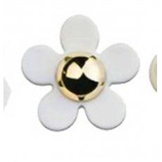 Crocs Jibbitz White Daisy with Gold Center 10013824