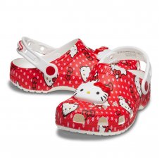 Crocs Gyerek Papucs Hello Kitty Red Classic Clog T 210577-90H