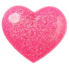Crocs Jibbitz Pink 3D Glitter Heart 10009905