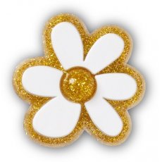 Crocs Jibbitz Gold and White Floral 10014508