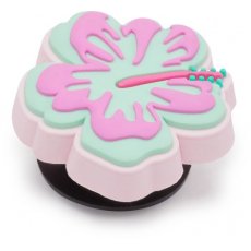 Crocs Jibbitz Turquoise and Pink Hibiscus 10014565