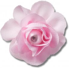 Crocs Jibbitz Pink Fabric Flower With Pearl 10015379
