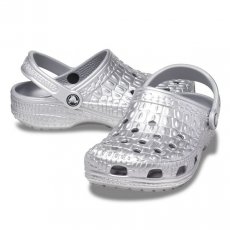 Crocs Női Papucs Classic Metallic Crocskin Clog 209093-040