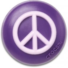 Crocs Jibbitz Black and Pink Peace Sign 10014600