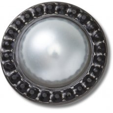 Crocs Jibbitz Pearl with Black Gem Base 10014642