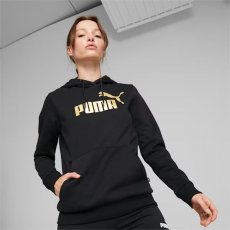 Puma Női Pulóver ESS+ Metallic Logo Hoodie FL Puma Black- 849958-01