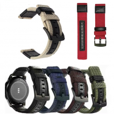 Nylon és Bőr 20mm Okosóra pótszíj