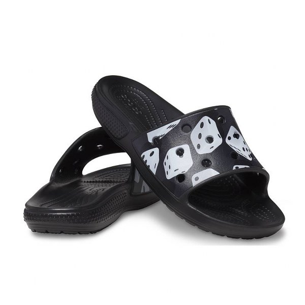 Crocs Papucs Classic Dice Print Slide 208769-066 - 45-46