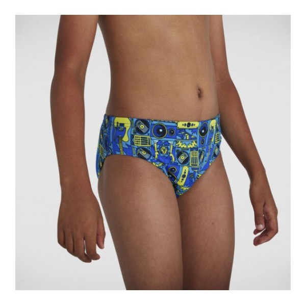 Speedo Gyerek Úszónadrág (fecske) Allover Brief  (UK) 8-04285G020 - 140