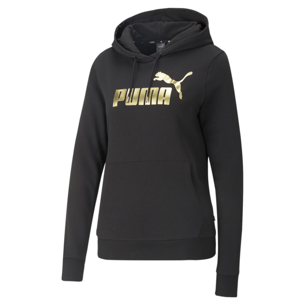 Puma Női Pulóver ESS+ Metallic Logo  Hoodie 849096-01 - L