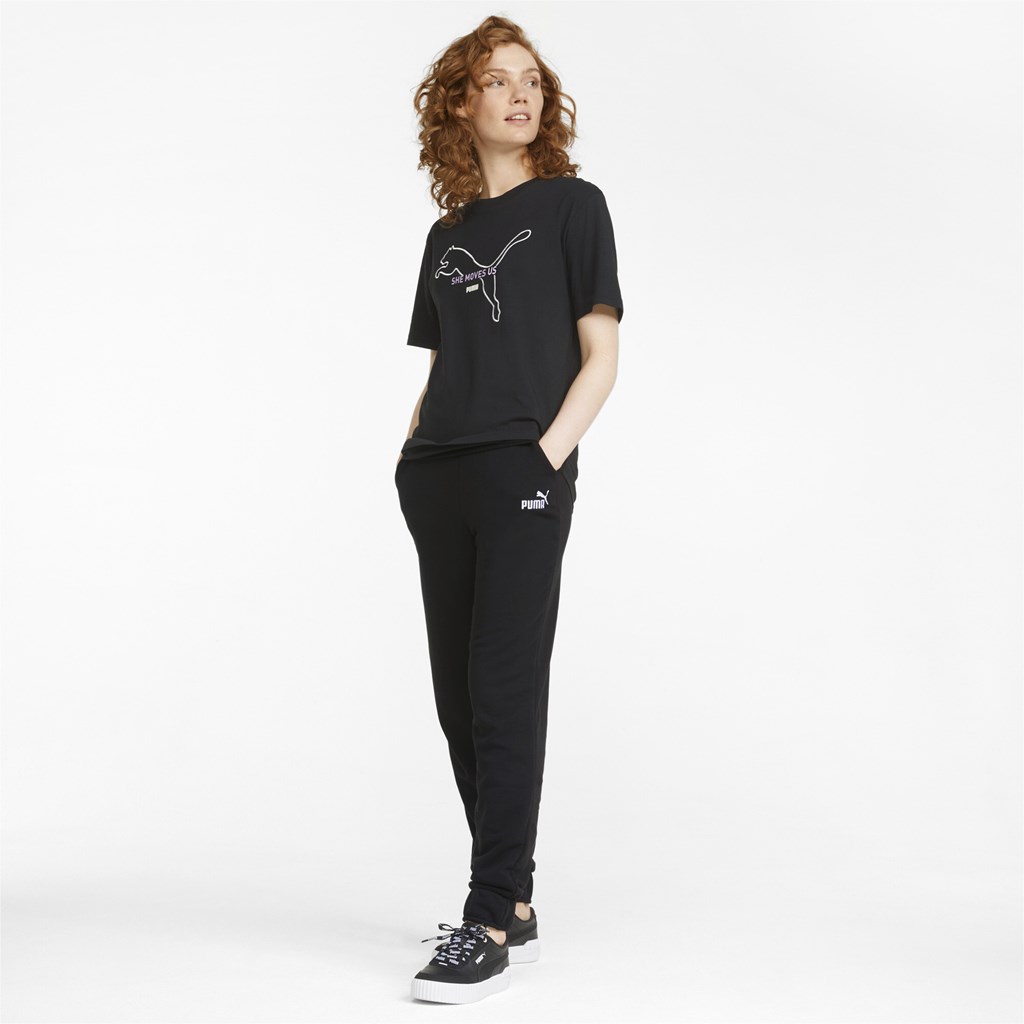 Puma Női Nadrág ESS+ Embroidery Pants 847093-01 - XL