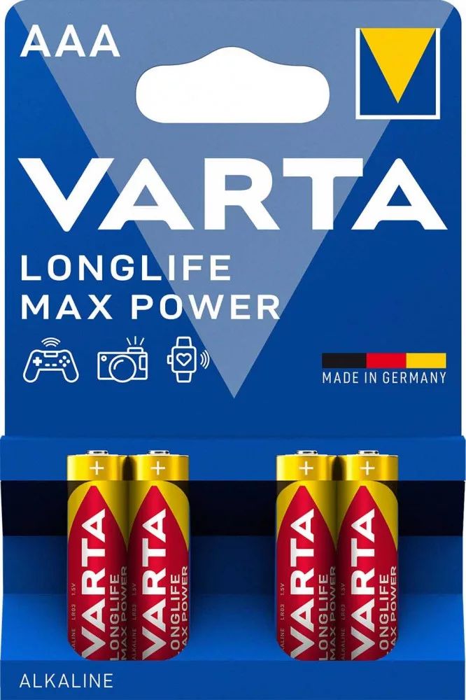 Varta LongLIfe Max Power AAA Mikro Ceruza Elem LR3 4db/csom