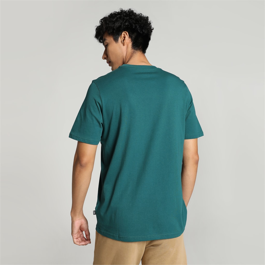 Puma Férfi Póló GRAPHICS Sneaker Tee Malachite 677186-43 - S