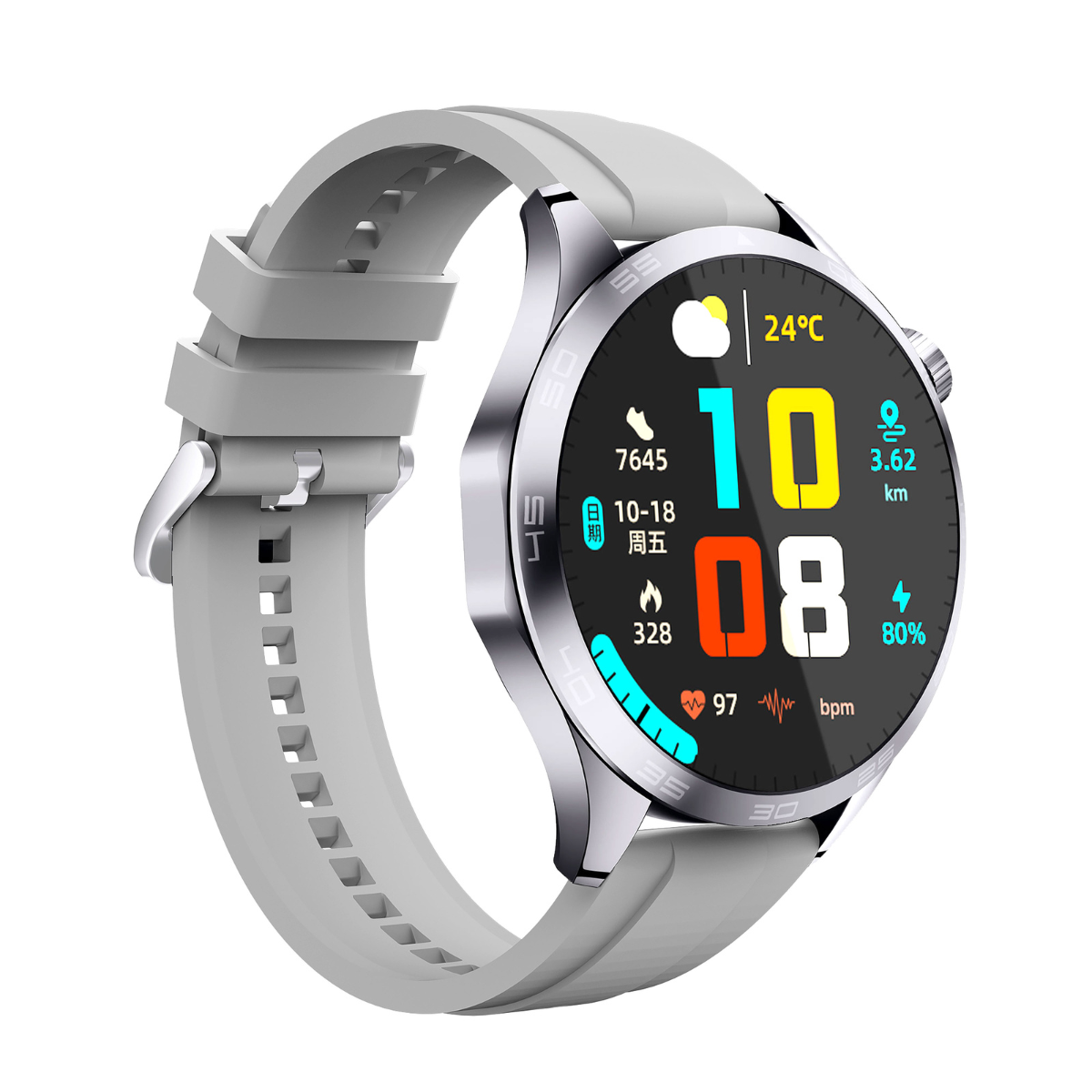 WS-26 Bluetooth Hívásos Multisport Okosóra Magyar Nyelvű Applikációval Ajéndék Pótszíjakkal