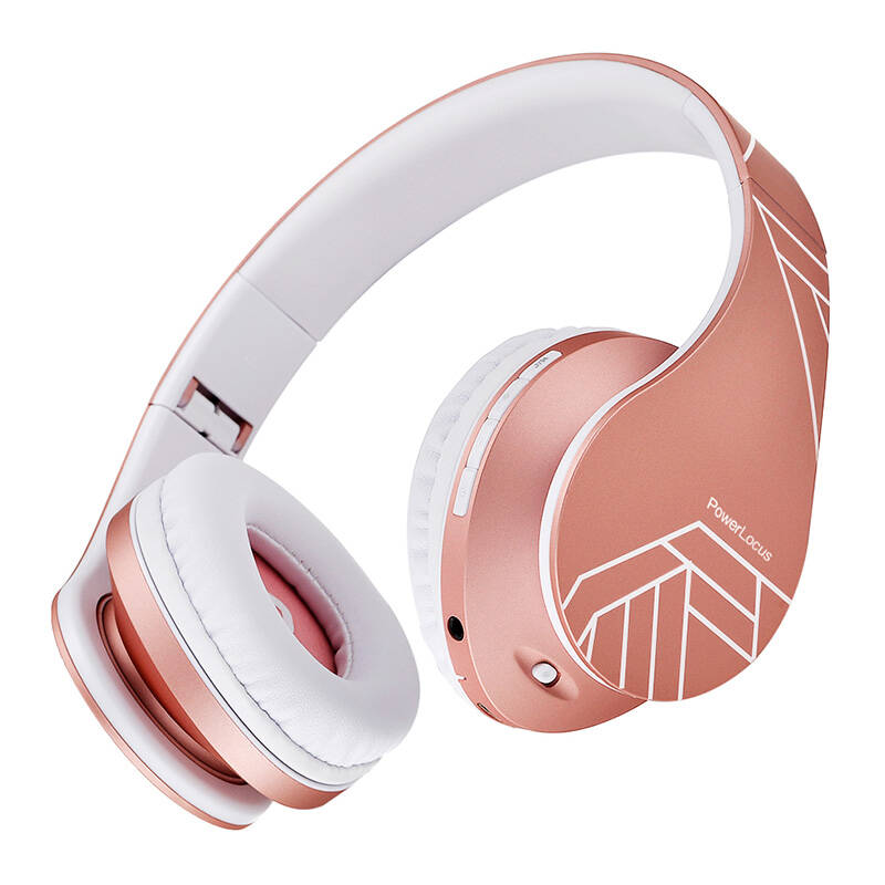 PowerLocus P2 Bluetooth Fejhallgató Rose Gold-Fehér 