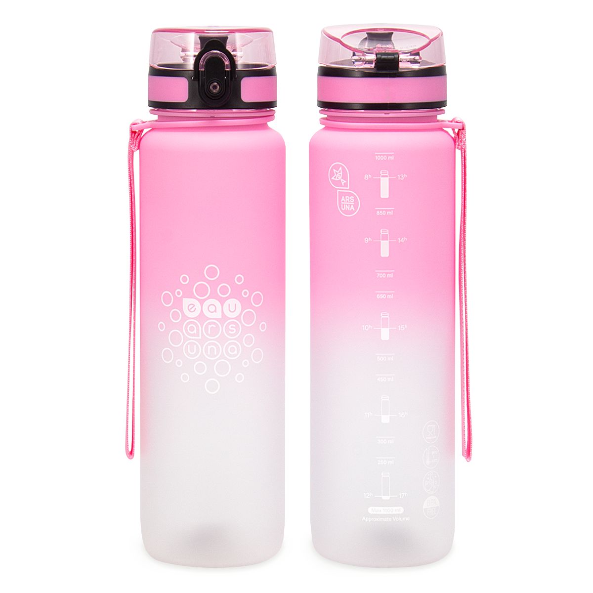 Ars Una Motivációs Kulacs Rózsaszín-Fehér 56574524 - 1000 ml