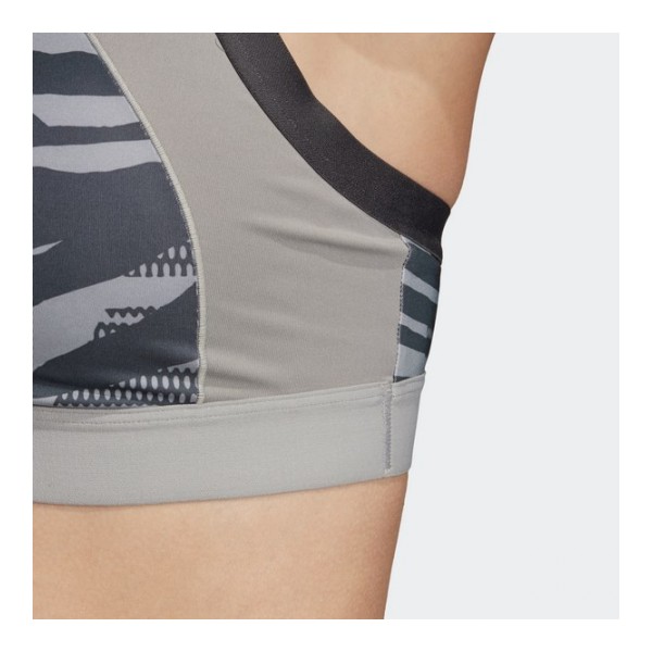 Adidas Edző Sportmelltartó AM AI Q3 BRA        MGSOGR/PRINT DX7543 - 2XS