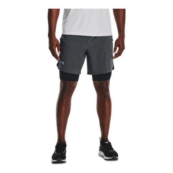 Under Armour Férfi Futóshort Men's UA Launch SW 7" 2N1 Short-GRY 1361497-012 - XL