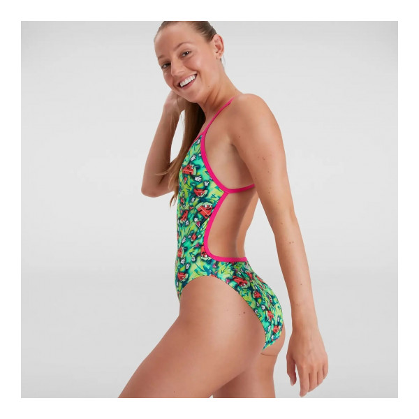 Speedo Női Úszódressz Melon Mayhem Allover Vback (UK) 8-12843G804 - 38