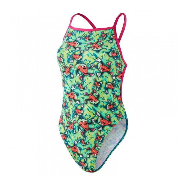 Speedo Női Úszódressz Melon Mayhem Allover Vback (UK) 8-12843G804 - 40