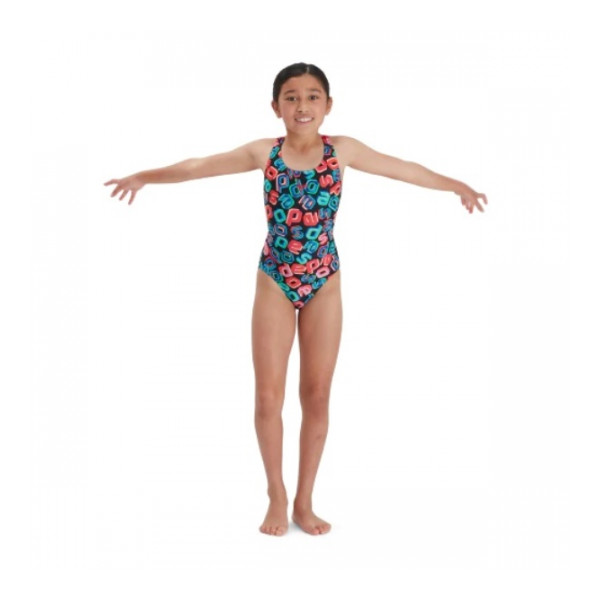 Speedo Gyerek Úszódressz Digital Allover Leaderback (UK) 8-12377G810 - 128