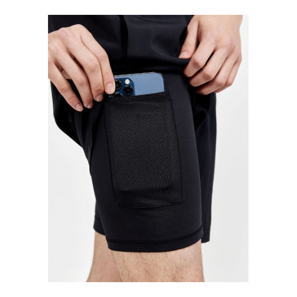 Craft Férfi Edzőshort ADV CHARGE 2-IN-1 STRETCH SHORTS M 1911911-999000 - L