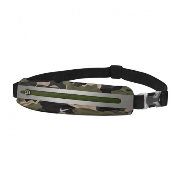 Nike Övtáska (futó) NIKE SLIM WAIST PACK 2.0 PRINTED MEDIUM OLIVE/BLACK/SILVER N.000.3591.907 - felnőtt