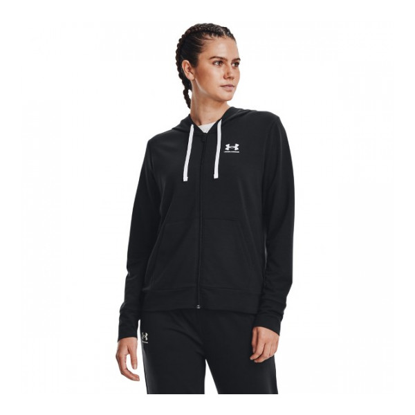 Under Armour Női Cipzáras Edzőpulóver Rival Terry FZ Hoodie 1369853-001 - XXL