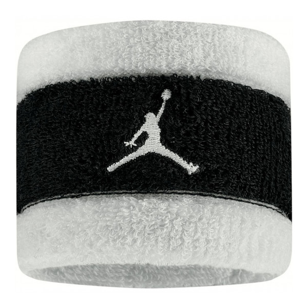 Nike Csuklópánt JORDAN M WRISTBANDS 2 PK TERRY WHITE/BLACK/WHITE J.100.4300.189 - felnőtt