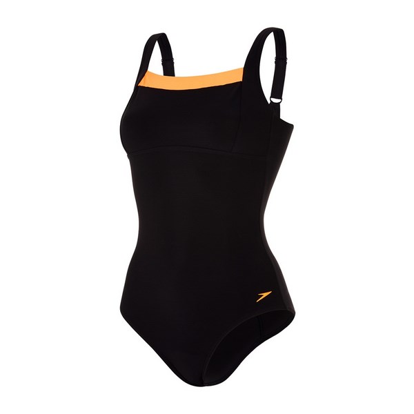 Speedo Női Úszódressz CONTOUR RENEW 1PCE AF BLK/ORG(UK) 8-11380C138 - 36