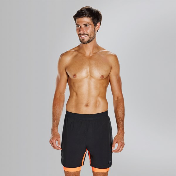 Speedo Férfi Úszóshort LANE HYBRID 16 WSHT AM BLK/ORA(UK) 8-11358C167 - M