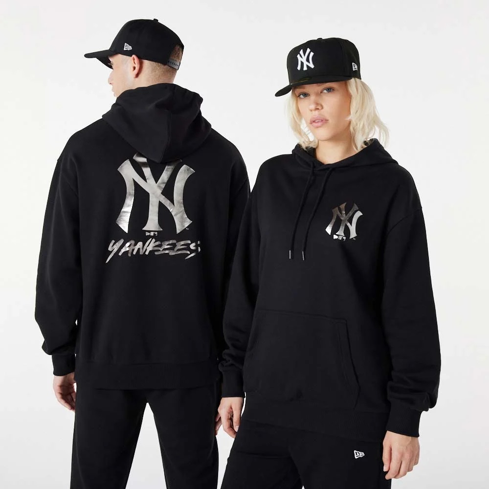 New Era Pulóver MLB BP METAL PO HOODY NEYYAN  BLKMTS 60292364 - M