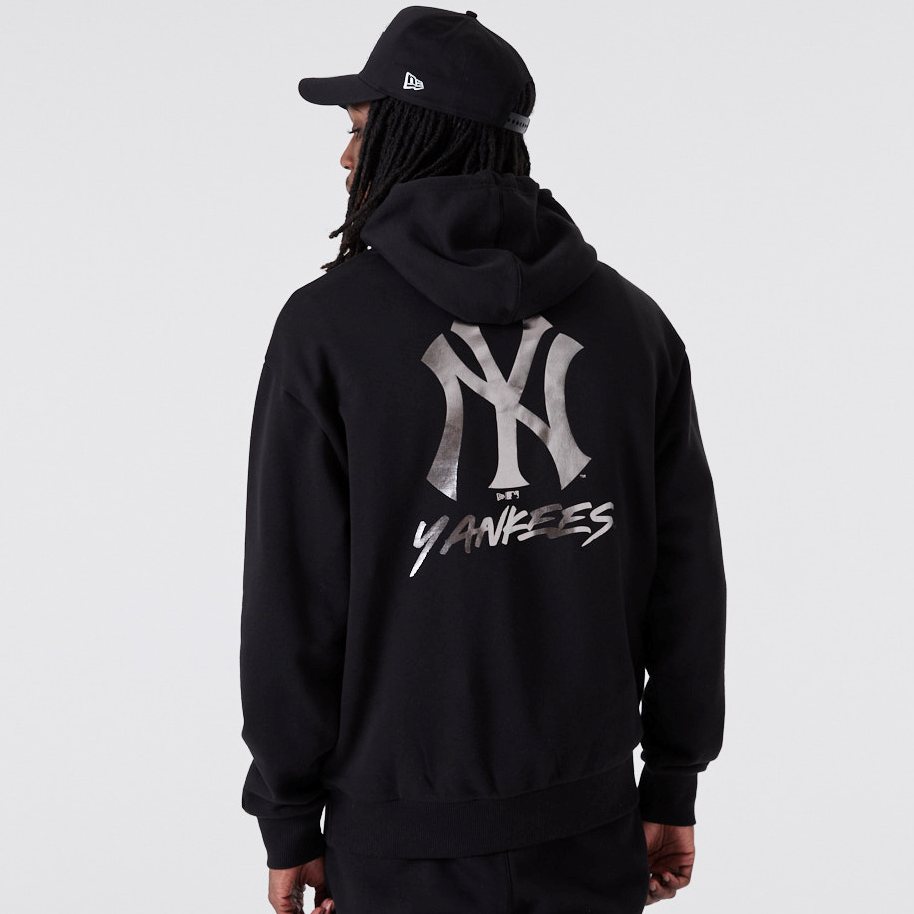 New Era Pulóver MLB BP METAL PO HOODY NEYYAN  BLKMTS 60292364 - L