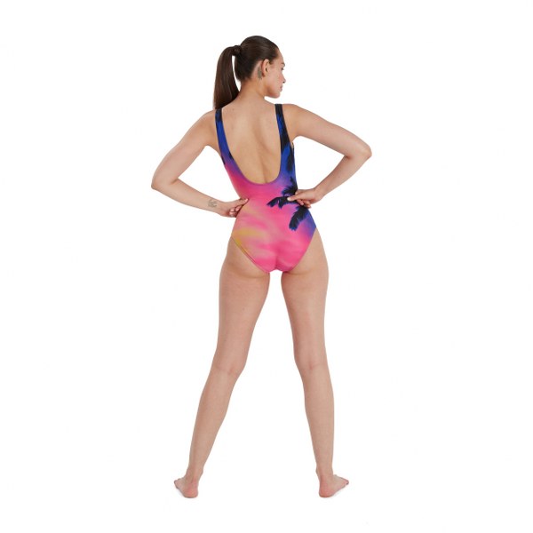 Speedo Női Úszódressz Digital Placement U-Back 1PC (UK) 8-07336G727 - 38