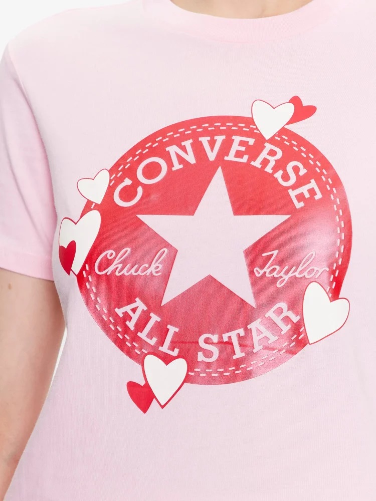 Converse Női Póló RADIATING LOVE SS SLIM GRAPHIC TEE 1 10025493-A03-684 - XL