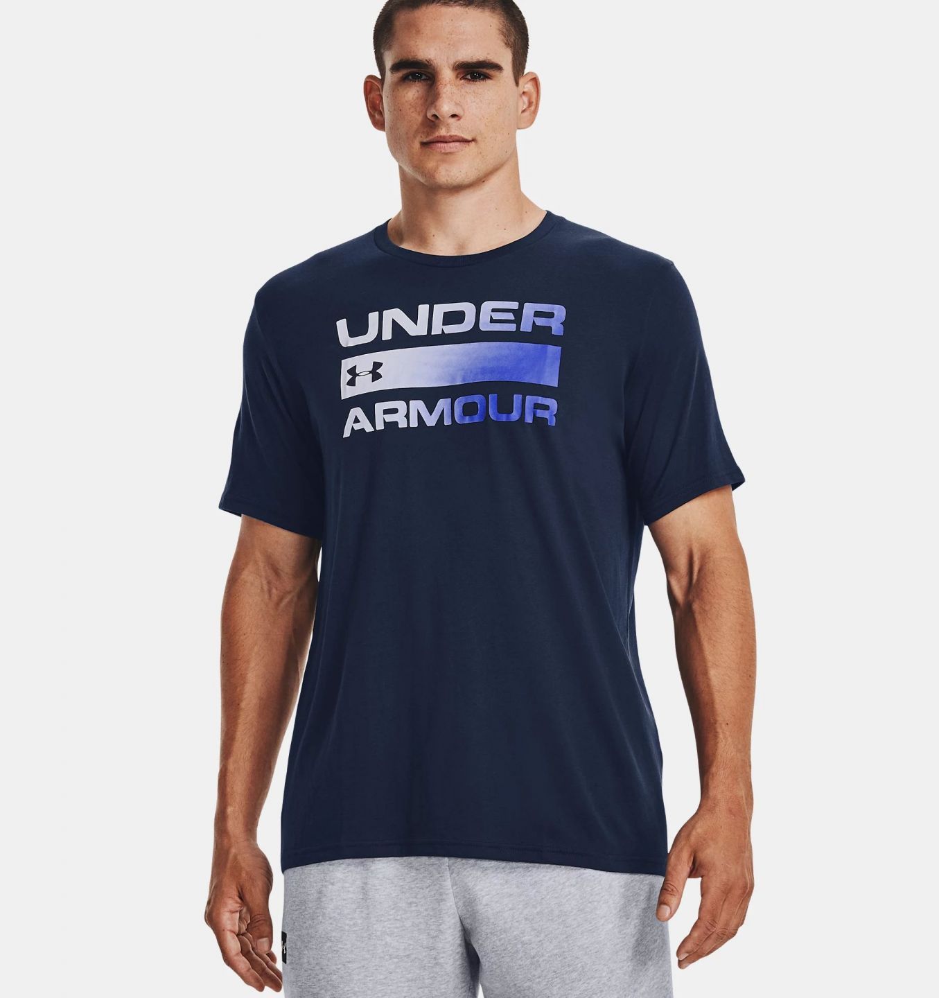 Under Armour Férfi Póló UA TEAM ISSUE WORDMARK SS 1329582-408 - M