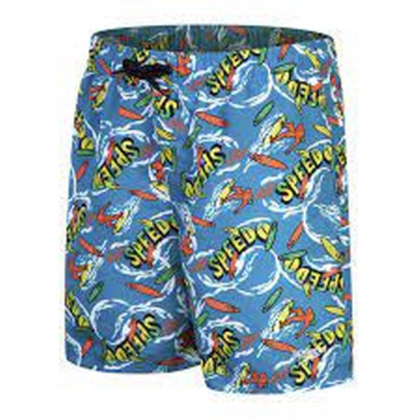 Speedo Gyerek Úszóshort PRT 15" WSHT JM BLUE/YELLOW (UK) 8-00318714248 - 140