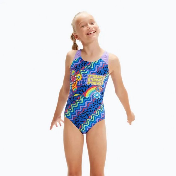 Speedo Gyerek Úszódressz DIGI PLMT SPBK JF BLUE/YELLOW (UK) 8-00262514737 - 152