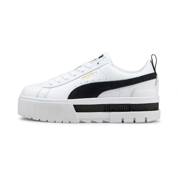 Puma Női Utcai Cipő Mayze Lth Wn s Puma White-Puma Black 381983-01 - 36