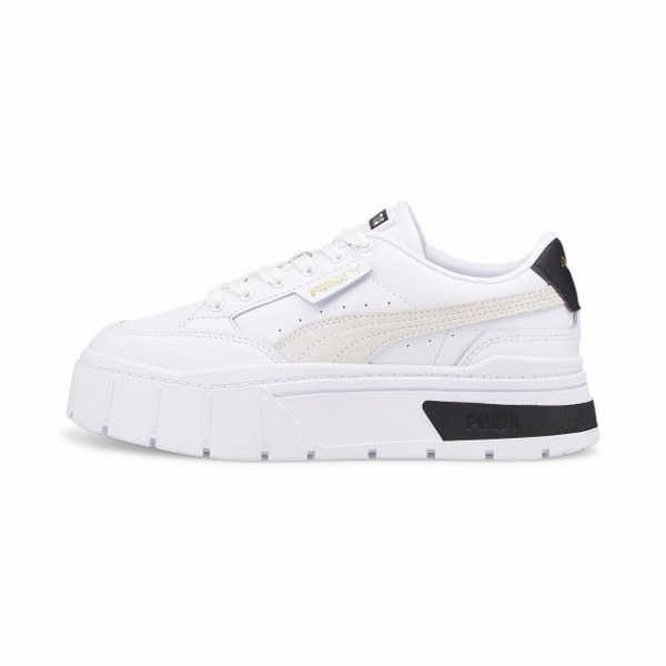 Puma Női Utcai Cipő Mayze Stack Wns Puma White-Vaporous Gray 384363-01 - 41