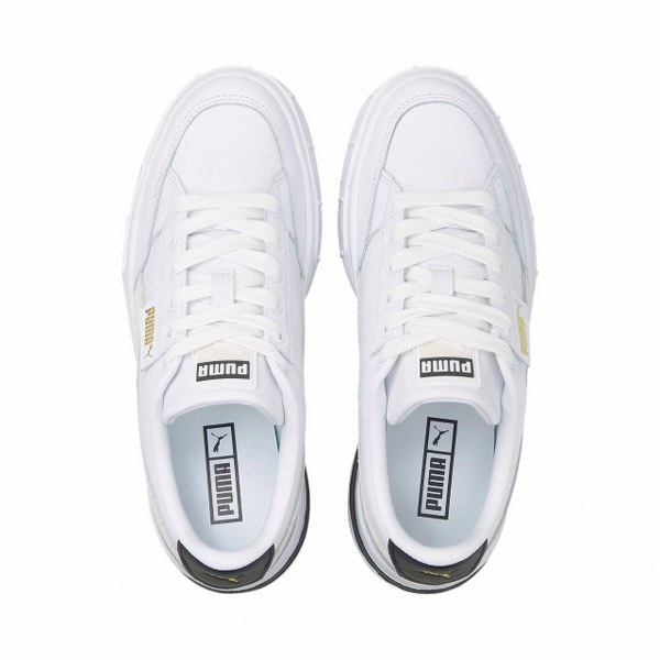 Puma Női Utcai Cipő Mayze Stack Wns Puma White-Vaporous Gray 384363-01 - 39