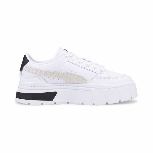 Puma Női Utcai Cipő Mayze Stack Wns Puma White-Vaporous Gray 384363-01 - 39