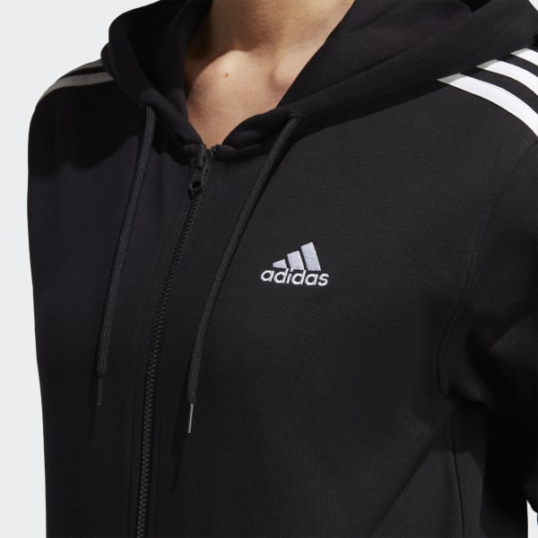 Adidas Női Cipzáras Pulóver W 3S FT FZ R HD - XL