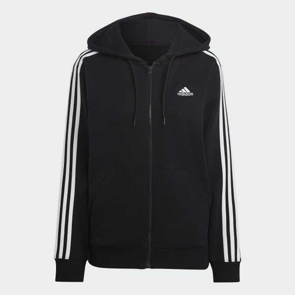 Adidas Női Cipzáras Pulóver W 3S FT FZ R HD - XL