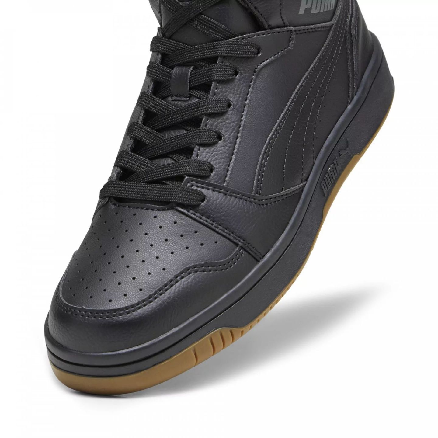 Puma Férfi Utcai Cipő Rebound v6 PUMA Black-Shadow Gray-Gum 392326-06 - 47