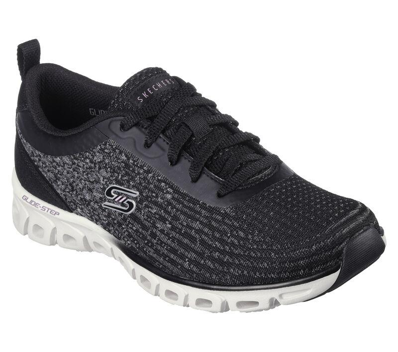 Skechers Női Utcai Cipő GLIDE-STEP - HEAD ST 104325-BKW - 41