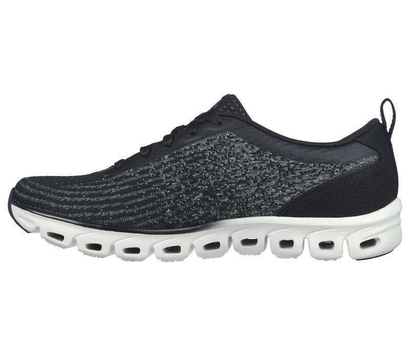 Skechers Női Utcai Cipő GLIDE-STEP - HEAD ST 104325-BKW - 41