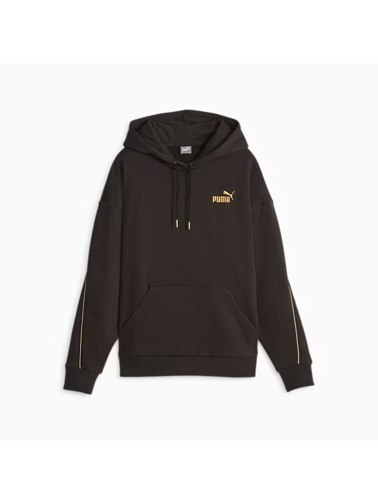 Puma Női Pulóver ESS+ MINIMAL GOLD Hoodie FL PUMA Black 680019-01 - XL